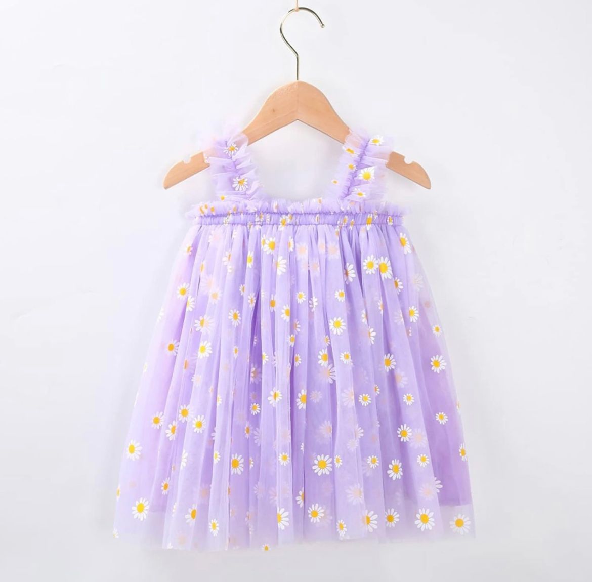 Vestido Tul Floral Violeta