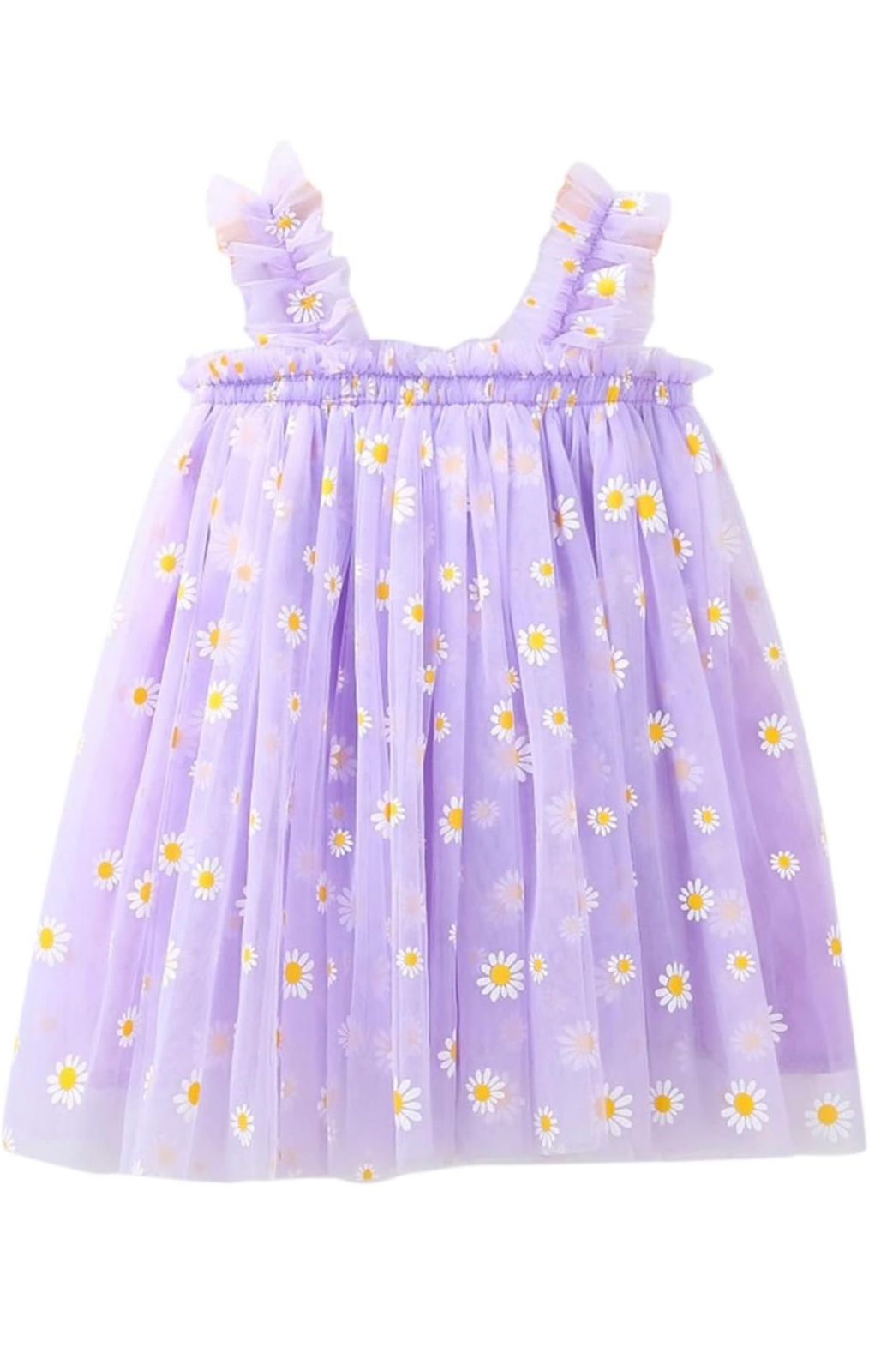 Vestido Tul Floral Violeta